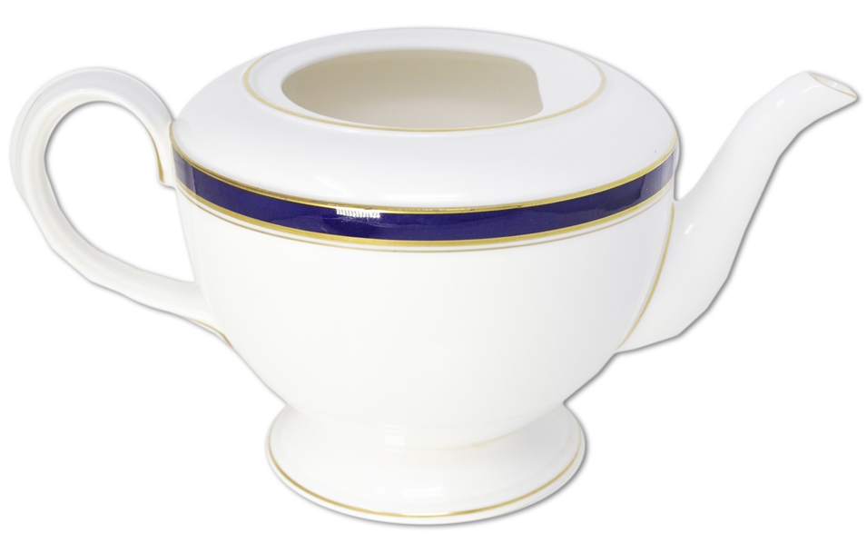Margaret Thatcher Personally Owned China Teapot From Early 1980s, From Her Time as Prime Minister -- by Royal Worcester